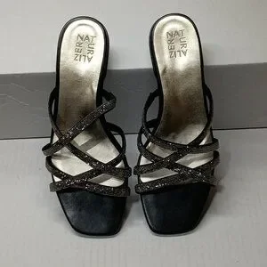 Naturalizer Women's Abriana 2 Dress Sandal - Square Toe, Rhinestone Straps, 1.25" Block Heel - View #10